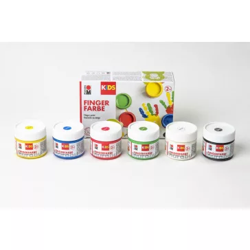 Marabu KiDS ujjfesték szett - 6 x 100 ml