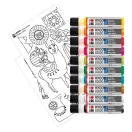 Marabu Window Color üvegmatrica festék szett - "Láma", 10 x 25 ml