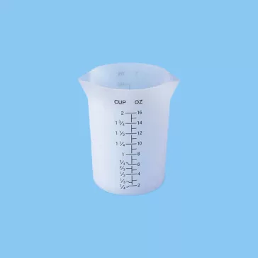 Pahar silicon pentru amestecat rășină 450 ml