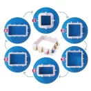 Let's Resin cadru reglabil matriță silicon turnabil