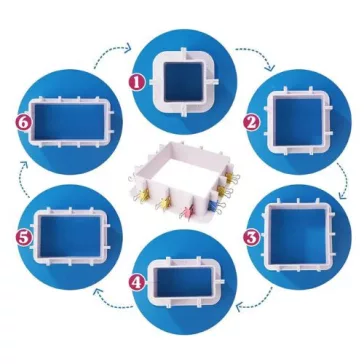Let's Resin cadru reglabil matriță silicon turnabil