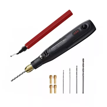 Burghiu electric cu dezbavurare manuală și accesorii