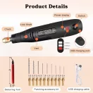 Burghiu electric cu dezbavurare manuală și accesorii