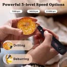 Burghiu electric cu dezbavurare manuală și accesorii