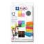 FIMO Effect set de argilă polimerică care se coace - 12 x 25 g, Culori Neon