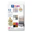 FIMO Effect set de argilă polimerică care se coace - 12 x 25 g, Boho