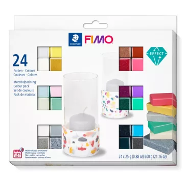   FIMO Effect set de argilă polimerică care se coace - 24 x 25 g
