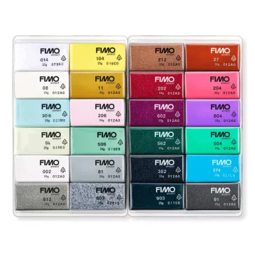   FIMO Effect set de argilă polimerică care se coace - 24 x 25 g