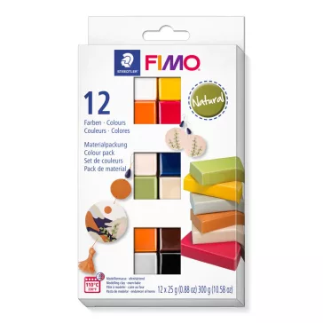   FIMO Soft set de argilă polimerică – 12 x 25 g, culori naturale