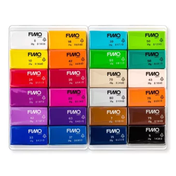   FIMO Soft set de argilă polimerică – 24 x 25 g, culori de bază
