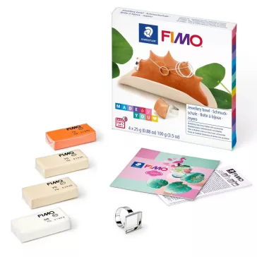   FIMO Soft set de argilă polimerică – 4 x 25 g, set pentru suport de bijuterii