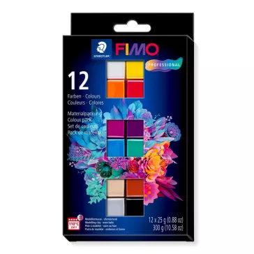   FIMO Professional set de argilă polimerică – 12 x 25 g, culori de bază