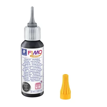 FIMO Liquid Gel - gel lichid termoactivabil - 50 ml, negru