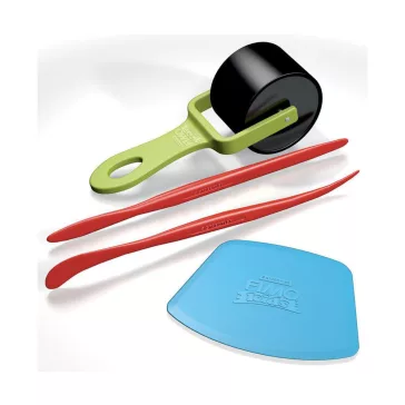   FIMO Kids set cuțite pentru argilă, de modelare și de întins pentru copii - plastic, 4 buc.