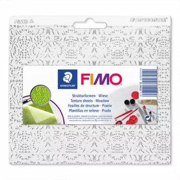   FIMO placă pentru texturare argilă - 15,5 cm x 16,5 cm, câmp