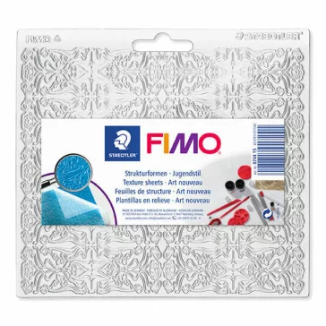   FIMO placă pentru texturare argilă - 15,5 cm x 16,5 cm, epoca modernă