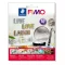 FIMO folie decorativă metalizată - 14x14 cm, 10 buc./pachet, argintiu