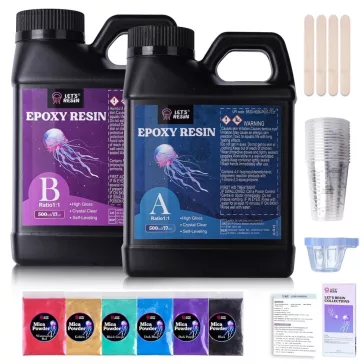   Let's Resin set rășină epoxidică de turnare - 1 litru