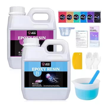   Let's Resin set rășină epoxidică de turnare - 2,4 l, cu unelte și pigmenți