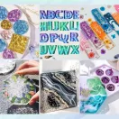 Let's Resin set rășină epoxidică de turnare - 2,4 l, cu unelte și pigmenți