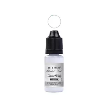 Let's Resin alcohol ink – alb scufundător, 10 ml