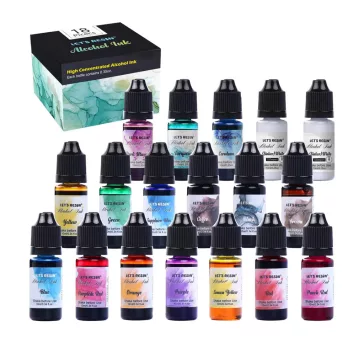 Let's Resin Alcohol Ink set – 18 x 10 ml
