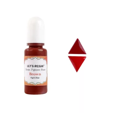 Let's Resin pastă pigment lichid – maro, 10 g