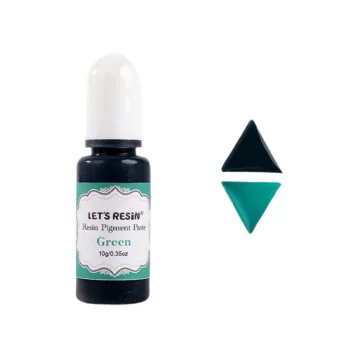 Let's Resin pastă pigment lichid – verde, 10 g