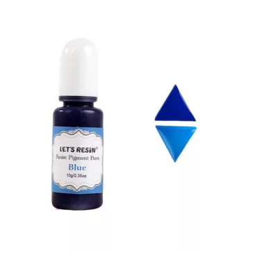Let's Resin pastă pigment lichid – albastru, 10 g