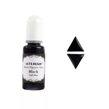 Let's Resin pastă pigment lichid – negru, 10 g