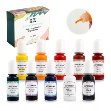 Let's Resin set pastă pigment lichid – 10 x 10 g
