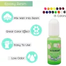 Let's Resin folyékony pigment - citromsárga, 10 ml