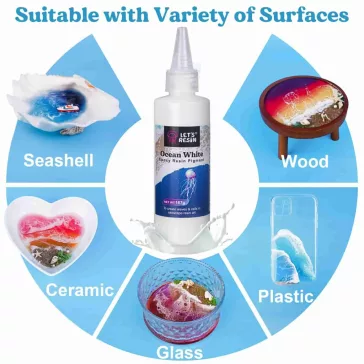 Let's Resin pastă pigment lichid alb – 167 g