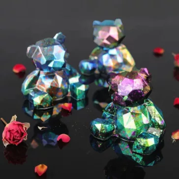   Let's Resin – Fulgi camaleon Maro-Galben, Luxury Edition