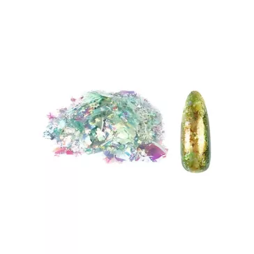 Let's Resin – Fulgi camaleon Aur-Oliv, Luxury Edition