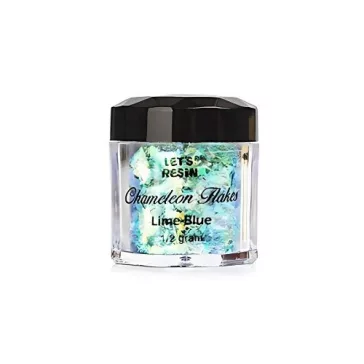   Let's Resin – Fulgi camaleon Lime-Albastru, Luxury Edition