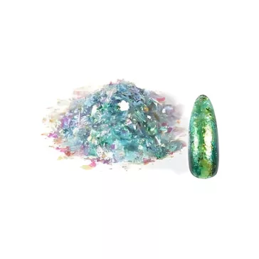   Let's Resin – Fulgi camaleon Lime-Albastru, Luxury Edition