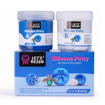 Let's Resin pastă de silicon modelabilă - 450 g