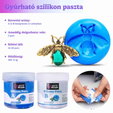 Let's Resin pastă de silicon modelabilă - 450 g