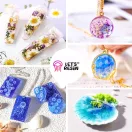 Let's Resin set rășină UV pentru realizarea bijuteriilor - 250 g, 153 buc, cu unelte și multe accesorii