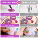 Let's Resin rășină UV colorată - roz, 20 g