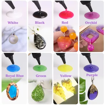   Let's Resin set rășină UV colorată - 12 culori, 12 × 20 g