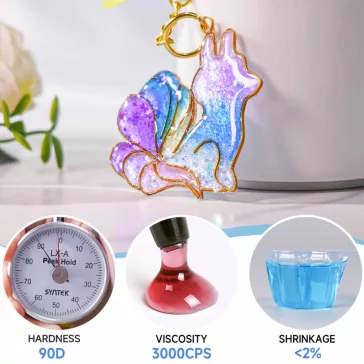   Let's Resin Set Rășină UV Colorată - Culori mai închise, 18 x 20 g