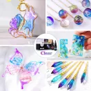 Let's Resin Set Rășină UV Colorată - Culori mai închise, 18 x 20 g