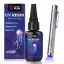 Let's Resin adeziv din rășină UV - cu întărire rapidă, cu lampă UV, 30 g