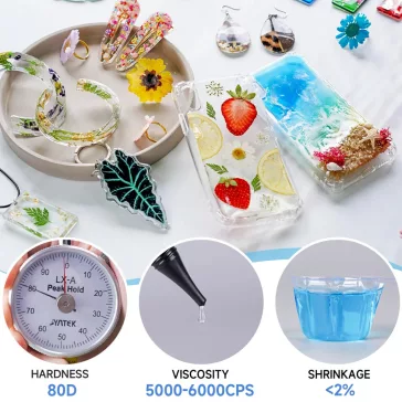   Let's Resin rășină UV - tip tare, cu vâscozitate mare, 200 g