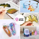 Let's Resin rășină UV - tip tare, 1000 g, cu unelte