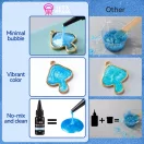 Let's Resin Set Rășină UV Colorată - Culori Perlate, 10 x 20 g