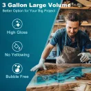 Let's Resin rășină epoxidică de turnare în strat gros - 1,5 litri, cu întărire lentă