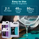 Let's Resin rășină epoxidică de turnare în strat gros - 1,5 litri, cu întărire lentă